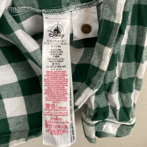 Disney 100% Cotton Flannel Button Down with Mickey Embroidery Size Small - Picture 5 of 6